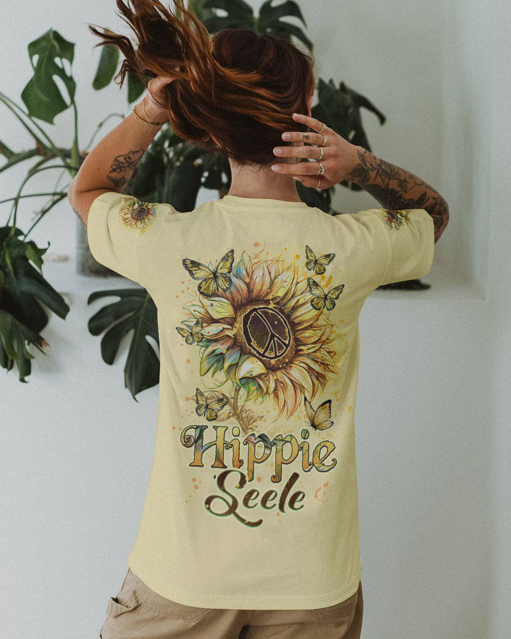 HIPPIE SEELE SONNENBLUME VOLLSTÄNDIGER DRUCK - TLNZ0202242