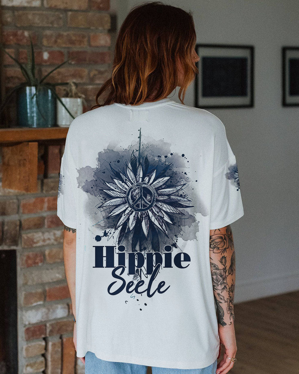 HIPPIE SEELE SONNENBLUME VOLLSTÄNDIGER DRUCK - TLNZ0502242